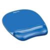 Mousepad con poggiapolsi CrystalTM Gel Blu