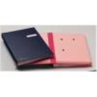 LIBRO FIRMA BLU CON PORTA ETICHETTA INTERCAMBIABILE