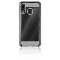 AIR ROBUST - Cover Ultra protettiva in TPU trasparente e finiture colore trasparente opache bordi rialzati compatibile con Samsung Galaxy A20e