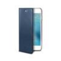 AIRPELLE -Custodia a libro in vera pelle colore blu compatibile con Apple iPhone SE 2020/ iPhone 8/ iPhone 7
