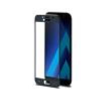 3DGLASS - Vetro 9H con bordo colorato nero per schermo curvo compatibile con Samsung Galaxy A3 2017