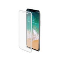 3DGLASS - Vetro 9H con bordo colorato bianco per schermo curvo compatibile con Apple iPhone Xs/ iPhone X