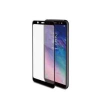 3DGLASS - Vetro 9H con bordo colorato nero per schermo curvo compatibile con Samsung Galaxy A6 2018