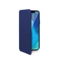 PRESTIGE - Custodia ad agenda ultrasottile con finitura morbida con effetto opaco colore blu compatibile con Apple iPhone Xs/ iPhone XApple iPhone Xr