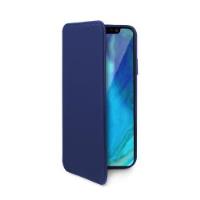 PRESTIGE - Custodia ad agenda ultrasottile con finitura morbida con effetto opaco colore blu compatibile con Apple iPhone Xs Max