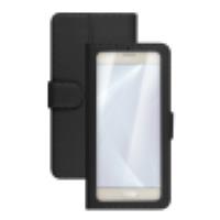 UNICA VIEW - Custodia universale con display a vista, funzione stand compatibile con gli smartphone da 5" a 5.5" dimensione display
