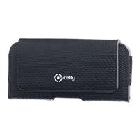 STYLE - Custodia universale in pelle sintetica con chiusura magnetica e passante cintura colore nero pitonato