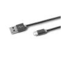 USBMICROSNAKE - Cavo USB-A a Micro Usb, lunghezza 1 metro, rivestito in materiale metallico, potenza massima 12 Watt