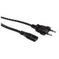 NILOX TECH - Cavo alimentazione con connettore IEC C7 a connettore CEI 23-16/VII, lunghezza cavo 1.8 mt, spina tripolare italiana 10A, femmina a maschio