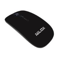 NILOX TECH - Mouse ottico, connessione wireless, 1600DPI, ricezione fino a 10 metri di distanza, funziona con pile AA(non incluse), 2 tasti
