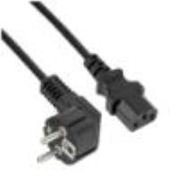 NILOX TECH - Cavo alimentazione con connettore IEC C13 a connettore Schuko, lunghezza cavo 1.8 mt, femmina a maschio