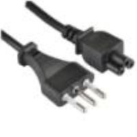 NILOX TECH - Cavo alimentazione con connettore CEI 23-16/VII a connettore IEC C5, maschio a maschio, lunghezza cavo 1.8 mt