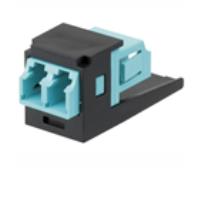 ADATTATORE LC DUPLEX PER FIBRE MM AQUA