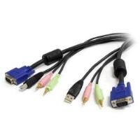 Cavo switch KVM VGA USB 4 in 1 da 1,8 m