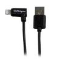 Cavo connettore ad angolo lightning a 8 pin Apple a USB nero da 1 m