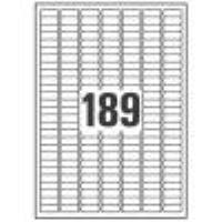 Etichette in poliestere argento - per stampanti Laser bianco/nero - 25,4 x 10 mm durevoli