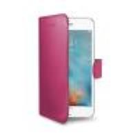 WALLY - Custodia a libro in pelle sintetica con chiusura flap magnetico, slot per carte e funzione stand colore rosa per Apple iPhone SE 2022/ iPhone SE 2020/ iPhone 8/ 7/ 6s/ 6