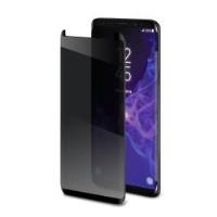 PRIVACY 3D GLASS - Vetro 9H con bordo colorato nero per schermo curvo con effetto Privacy compatibile con Samsung Galaxy S9+